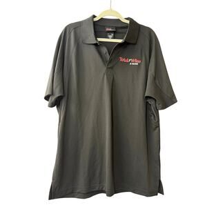 Unisex Total Wine & More Gift Uniform Polo Shirt Top Embroidered Large Black